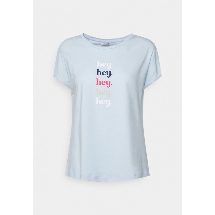 Kobiety T SHIRT TOP | Re.draft HEY - T-shirt z nadrukiem - skyway/jasnoniebieski - XO22108