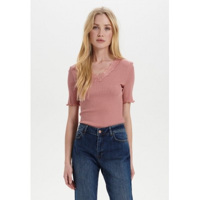 Kobiety T_SHIRT_TOP | Saint Tropez MAYASZ - T-shirt z nadrukiem - ash rosie/jasnoróżowy - QD53356