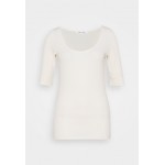 Kobiety T SHIRT TOP | Samsøe Samsøe ALEXA TEE - T-shirt basic - whisper white/biały - TT41731