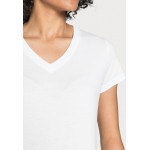 Kobiety T SHIRT TOP | Samsøe Samsøe SOLLY - T-shirt basic - white/biały - TZ52091