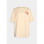 Kobiety T SHIRT TOP | Samsøe Samsøe SUN - T-shirt z nadrukiem - cornhusk/beżowy - EU39159