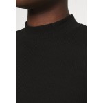 Kobiety T SHIRT TOP | Selected Femme SLFANNA CREW NECK TEE - T-shirt basic - black/czarny - TS66942
