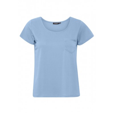 Kobiety T_SHIRT_TOP | Soaked in Luxury T-shirt basic - blue granite/niebieskoszary - SW37656