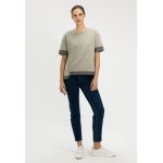 Kobiety T SHIRT TOP | Solar T-shirt basic - szałwia/zielony - OQ47081