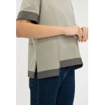 Kobiety T SHIRT TOP | Solar T-shirt basic - szałwia/zielony - OQ47081