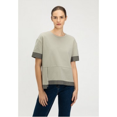 Kobiety T_SHIRT_TOP | Solar T-shirt basic - szałwia/zielony - OQ47081