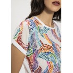 Kobiety T SHIRT TOP | Solar T-shirt z nadrukiem - multikolor/wielokolorowy - ZV73592