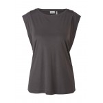 Kobiety T SHIRT TOP | s.Oliver BLACK LABEL T-shirt basic - anthracite/antracytowy - LI02854
