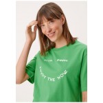 Kobiety T SHIRT TOP | s.Oliver LOCKERES - T-shirt z nadrukiem - green/zielony - KI36868