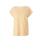 Kobiety T SHIRT TOP | s.Oliver T-shirt z nadrukiem - amber stripes/morelowy - DM68225