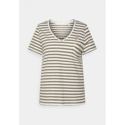 Kobiety T_SHIRT_TOP | s.Oliver T-shirt z nadrukiem - dusty olive/khaki - FM67228