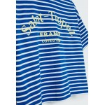 Kobiety T SHIRT TOP | Stradivarius T-shirt z nadrukiem - mottled blue/niebieski melanż - OB54723