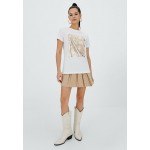 Kobiety T SHIRT TOP | Stradivarius T-shirt z nadrukiem - white/biały - VF76816
