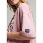 Kobiety T SHIRT TOP | Superdry VINTAGE NARRATIVE - T-shirt z nadrukiem - soft pink/różowy - XE99458