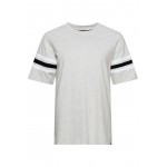 Kobiety T SHIRT TOP | Superdry VINTAGE QUARTERBACK - T-shirt z nadrukiem - glacier grey marl optic/jasnoszary - YW26879