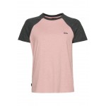Kobiety T SHIRT TOP | Superdry VINTAGE - T-shirt z nadrukiem - rich charcoal marl la soft pink marl/różowy - RM17408