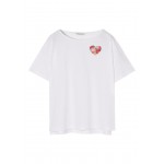 Kobiety T SHIRT TOP | TATUUM MIZA - T-shirt basic - white/biały - OM64998