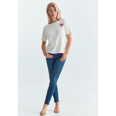 Kobiety T_SHIRT_TOP | TATUUM MIZA - T-shirt basic - white/biały - OM64998