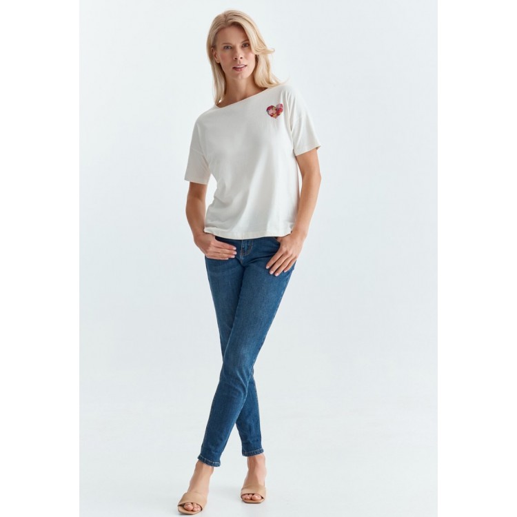 Kobiety T SHIRT TOP | TATUUM MIZA - T-shirt basic - white/biały - OM64998
