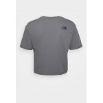 Kobiety T SHIRT TOP | The North Face CROPPED EASY TEE - T-shirt z nadrukiem - vanadis grey/szary - BT32585