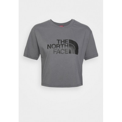 Kobiety T_SHIRT_TOP | The North Face CROPPED EASY TEE  - T-shirt z nadrukiem - vanadis grey/szary - BT32585