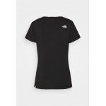 Kobiety T SHIRT TOP | The North Face NEVER STOP EXPLORING - T-shirt z nadrukiem - black/white/czarny - EC59570