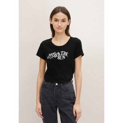 Kobiety T_SHIRT_TOP | TOM TAILOR DENIM T-shirt z nadrukiem - deep black/czarny - CF18119