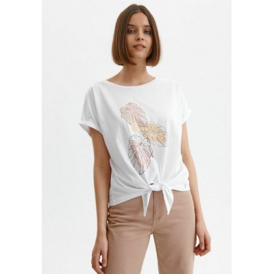 Kobiety T_SHIRT_TOP | Top Secret KRÓTKI RĘKAW - T-shirt z nadrukiem - biały - NN50712