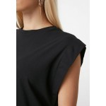 Kobiety T SHIRT TOP | Trendyol T-shirt basic - black/czarny - EF92927