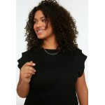 Kobiety T SHIRT TOP | Trendyol T-shirt basic - black/czarny - FL86763