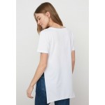 Kobiety T SHIRT TOP | Trendyol T-shirt basic - cream/mleczny - BG51925