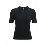 Kobiety T SHIRT TOP | Under Armour RUSH SEAMLESS - T-shirt z nadrukiem - black/czarny - SK47929