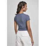 Kobiety T SHIRT TOP | Urban Classics T-shirt basic - white/niebieski - YZ14399