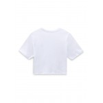 Kobiety T SHIRT TOP | Vans WM FLYING V CROP CREW SPORT - T-shirt basic - white/biały - ZO16107