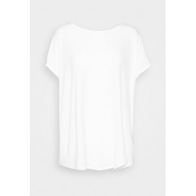 Kobiety T_SHIRT_TOP | Vero Moda Curve VMAVA PLAIN - T-shirt basic - snow white/biały - WK17059