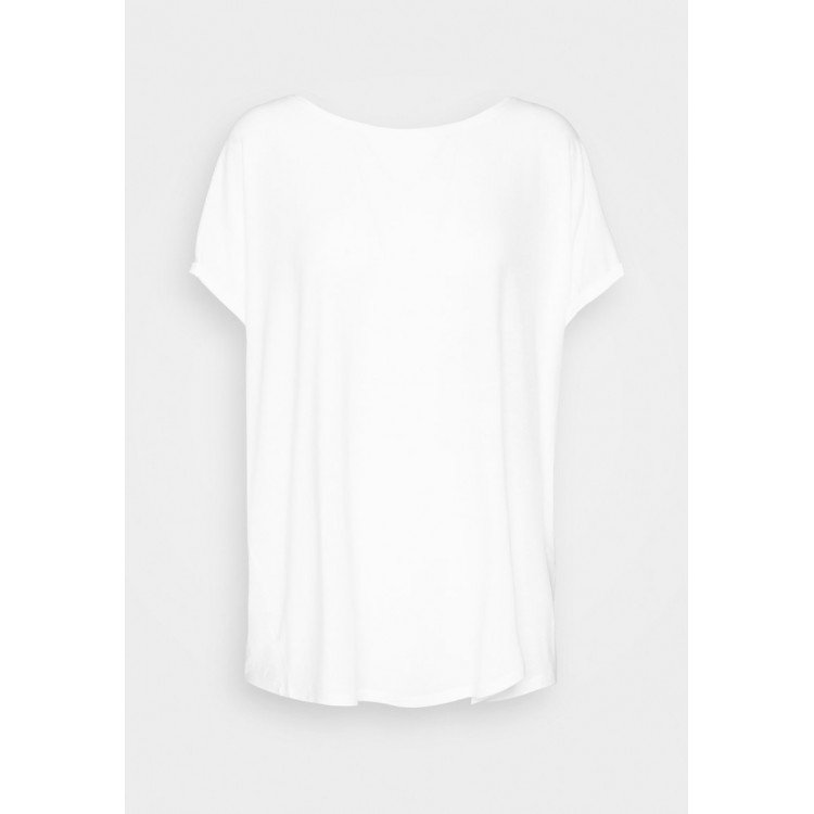 Kobiety T SHIRT TOP | Vero Moda Curve VMAVA PLAIN - T-shirt basic - snow white/biały - WK17059