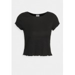 Kobiety T SHIRT TOP | Vero Moda Petite VMTULIA CAP SLEEVE 2 PACK - T-shirt basic - birch/black/mleczny - DV21012