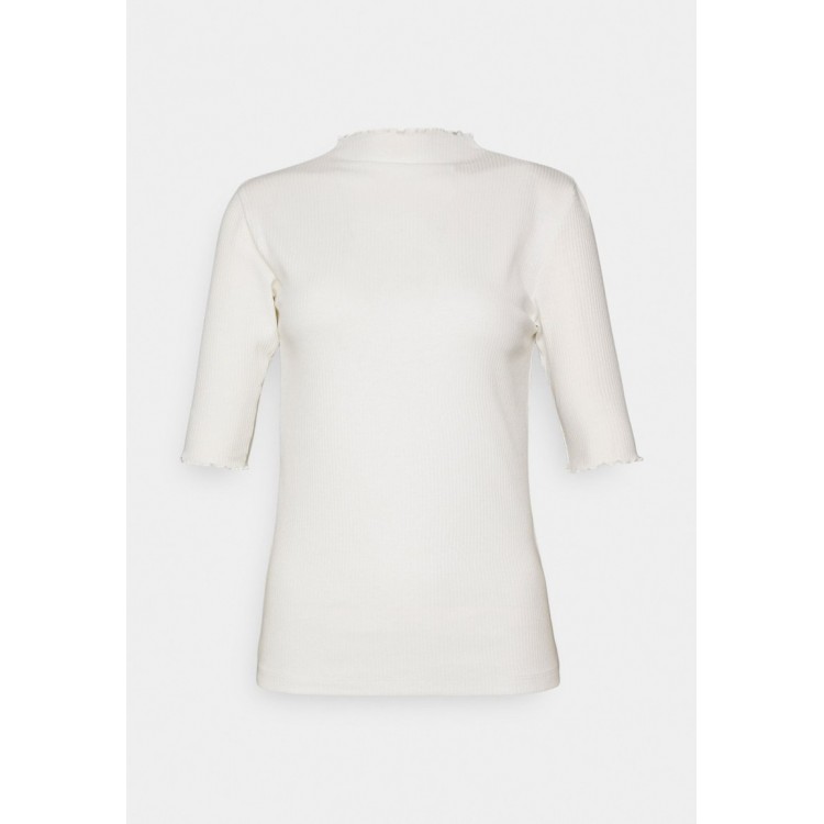 Kobiety T SHIRT TOP | Vero Moda Tall VMVIO HIGH NECK - T-shirt basic - snow white/biały - RL62943