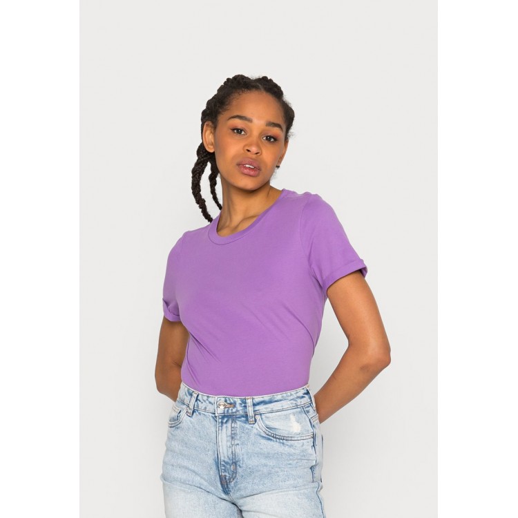 Kobiety T SHIRT TOP | Vero Moda VMPAULA - T-shirt basic - hyacinth/liliowy - IK41028