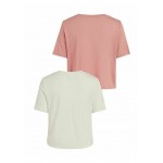 Kobiety T SHIRT TOP | Vila PACK OF 2 - T-shirt basic - old rose/jasnoróżowy - VT57658