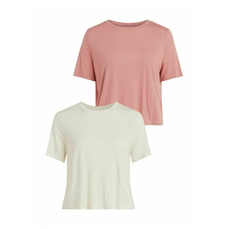 Kobiety T SHIRT TOP | Vila PACK OF 2 - T-shirt basic - old rose/jasnoróżowy - VT57658