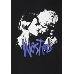 Kobiety T SHIRT TOP | Wasted Paris BLIND UNISEX - T-shirt z nadrukiem - black/czarny - TX44737