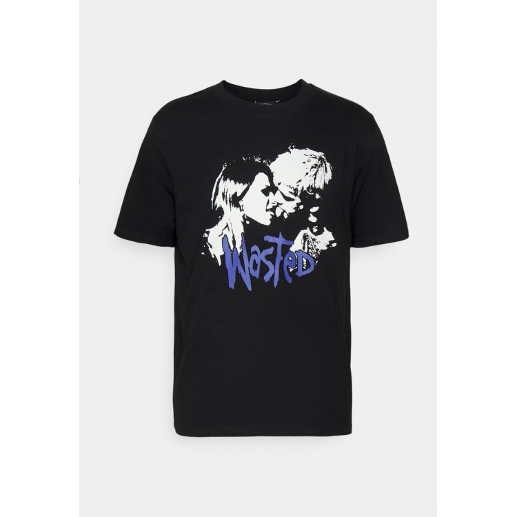 Kobiety T SHIRT TOP | Wasted Paris BLIND UNISEX - T-shirt z nadrukiem - black/czarny - TX44737