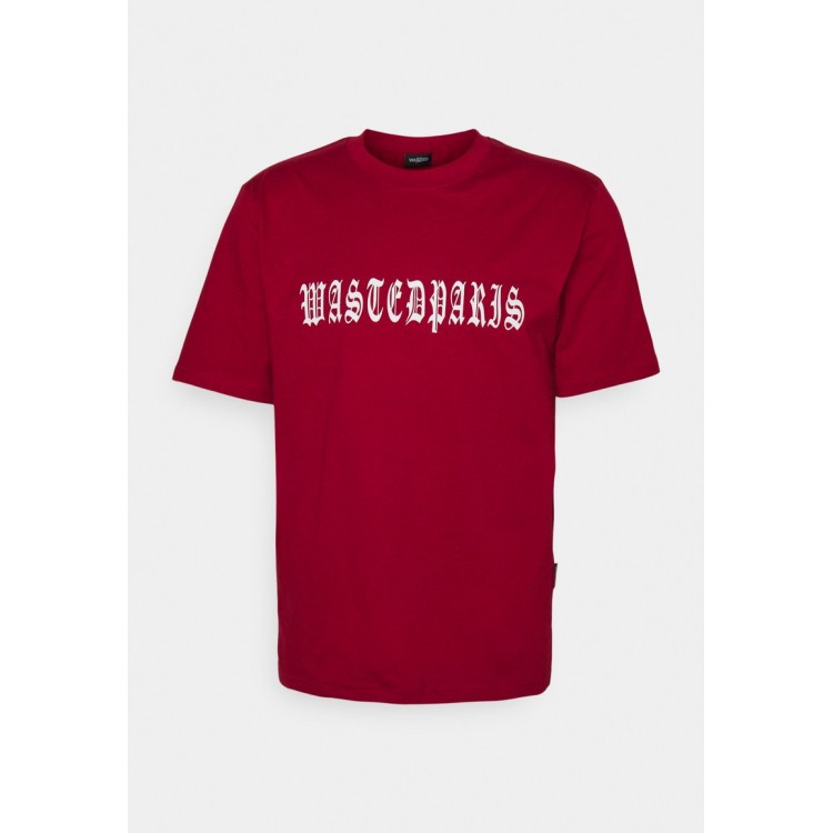Kobiety T SHIRT TOP | Wasted Paris UNITED UNISEX - T-shirt z nadrukiem - chili red/czerwony - JJ30941