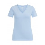 Kobiety T SHIRT TOP | WE Fashion T-shirt basic - blue/jasnoniebieski - AH27473
