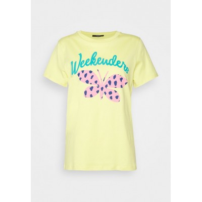Kobiety T_SHIRT_TOP | WEEKEND MaxMara SUVI - T-shirt z nadrukiem - limone/żółty - GT10512