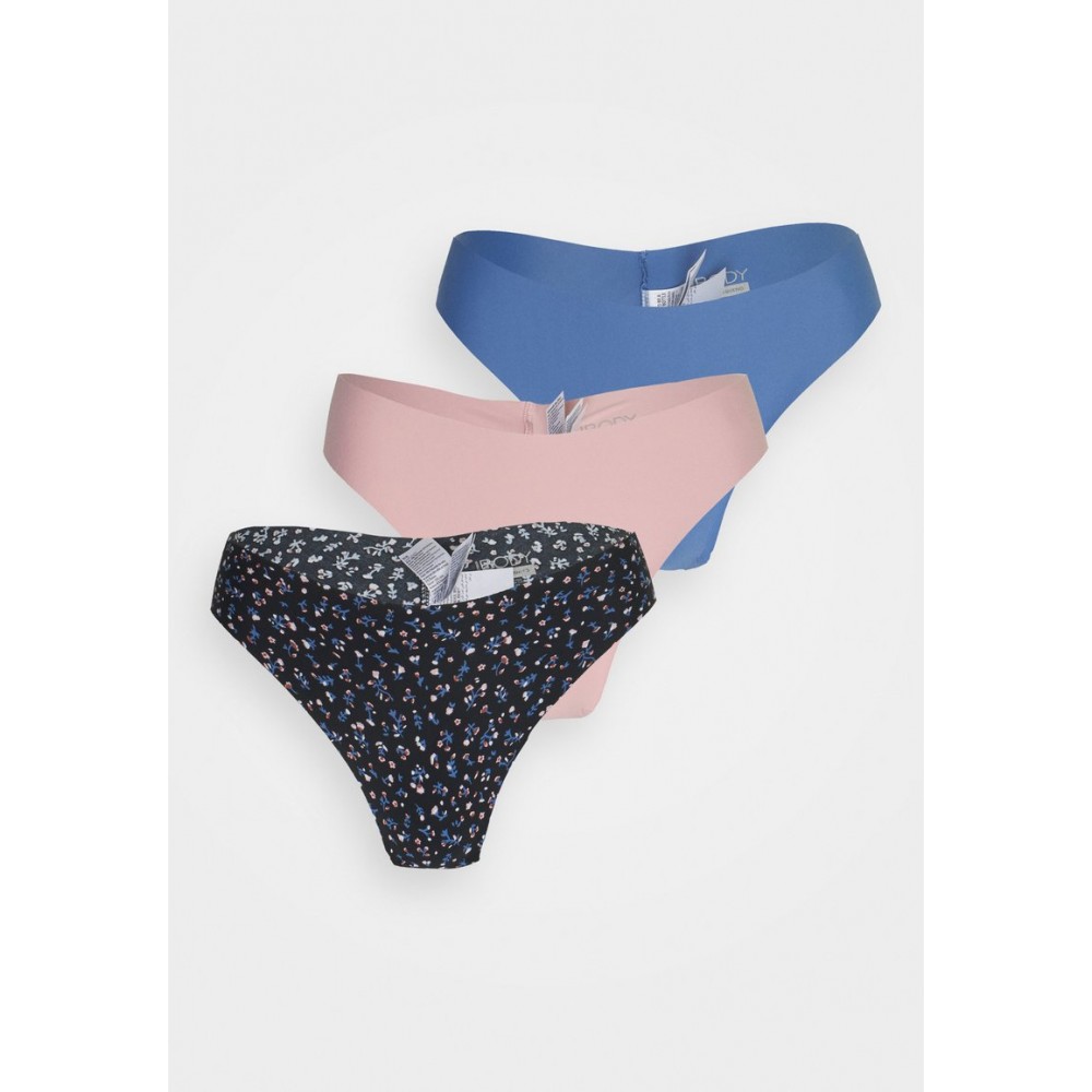 Kobiety UNDERPANT | Cotton On Body THE INVISIBLE HIGH CUT BRASILIANO BRIEF 3 PACK - Figi - antique blue/garden sprinkle/candy shimmer/wielokolorowy - YY88853