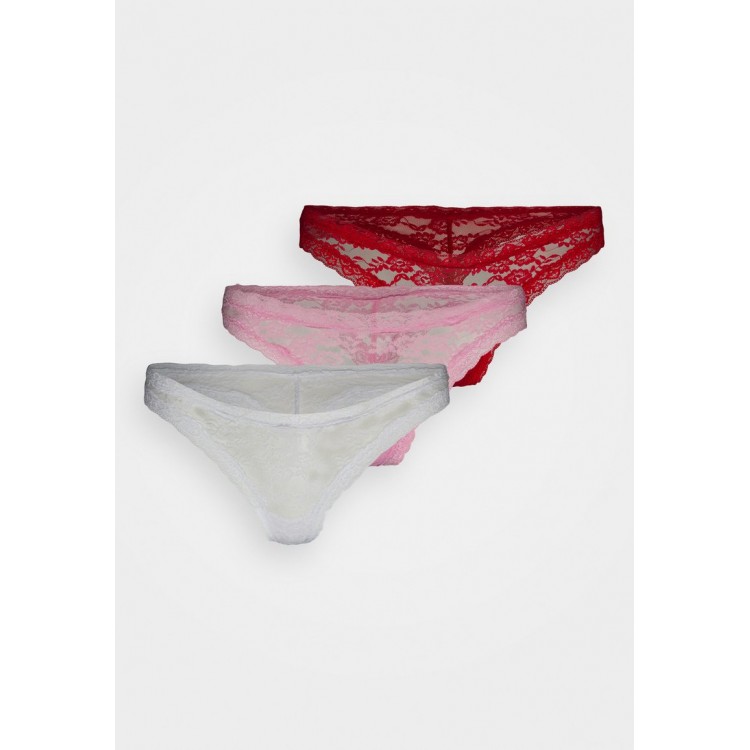 Kobiety UNDERPANT | Lindex DANA THONG 3 PACK - Stringi - light pink/jasnoróżowy - YU46327