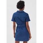 Kobiety DRESS | Cache Cache GERADES - Sukienka jeansowa - denim stone/szaroniebieski - DP22750
