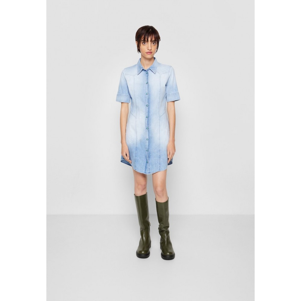 Kobiety DRESS | Dondup ABITO - Sukienka jeansowa - chiaro con rotture/niebieski denim - CC77381